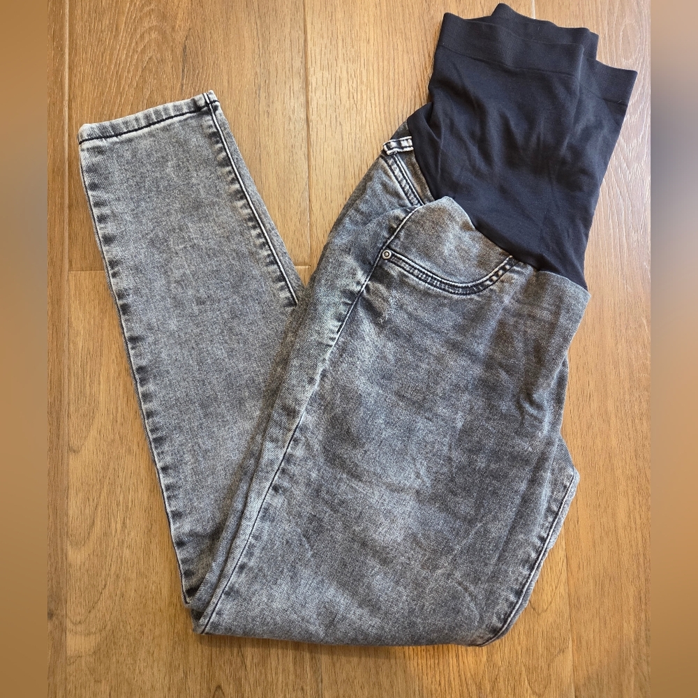 Sonoma Black and Gray Women's Maternity Jeggings